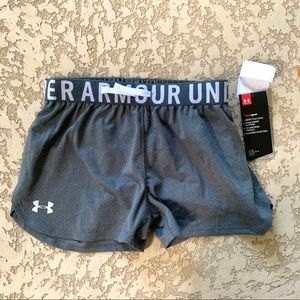 Gray Under Armour Running Shorts